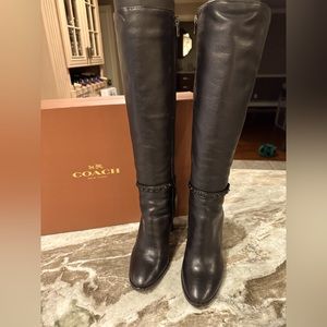Coach Knee High Leather Boot